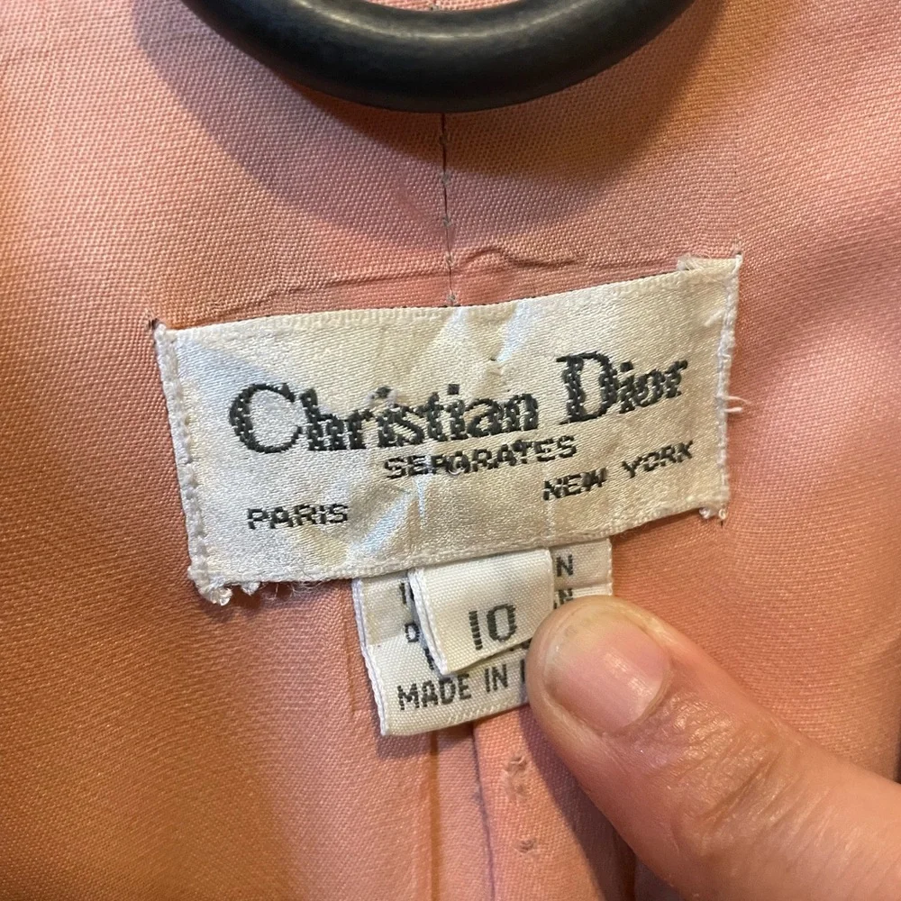 Christian Dior 80s Linen Blazer